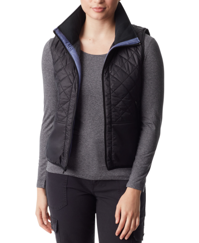 Shop Bass Outdoor Women's Quilted Zip-front Sleeveless Vest In Black