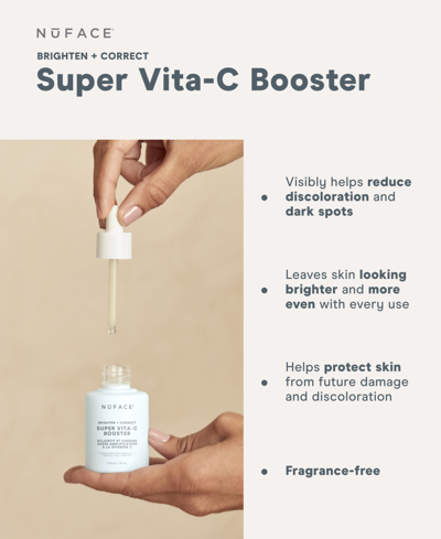 Shop Nuface Super Vita-c Booster Serum, 1 Oz. In No Color