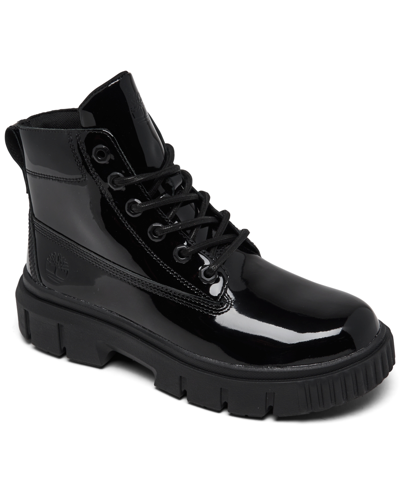 Shop Timberland Women's Greyfield Leather Boots From Finish Line In Jet Black