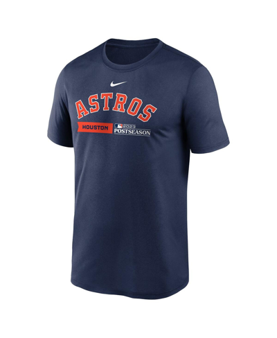 Shop Nike Men's  Navy Houston Astros 2023 Postseason Authentic Collection Dugout T-shirt