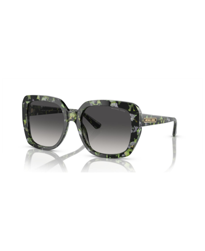 Shop Michael Kors Women's Manhasset Sunglasses, Gradient Mk2140 In Green