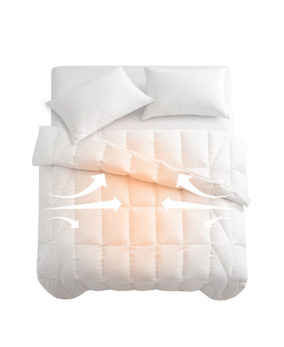 Unikome Ergonomic All Season Warm Cozy Down Feather Duvet, King In White