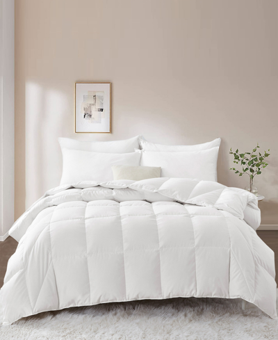 Unikome Ergonomic All Season Warm Cozy Down Feather Duvet, King In White