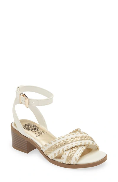 Shop Vince Camuto Kids' Ankle Strap Sandal In Off White Multi