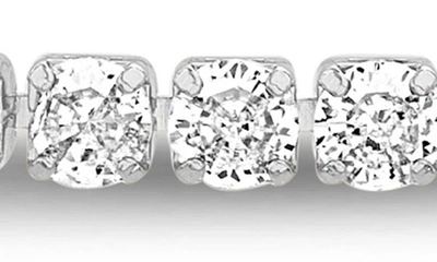 Shop Nes Jewelry Crystal Slider Bracelet & 3-piece Crystal & Imitation Pearl Stud Earrings Set In Rhodium