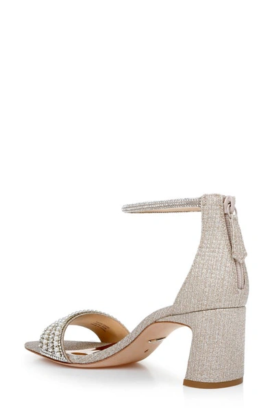 Shop Badgley Mischka Kameryn Ankle Strap Sandal In Pale Gold