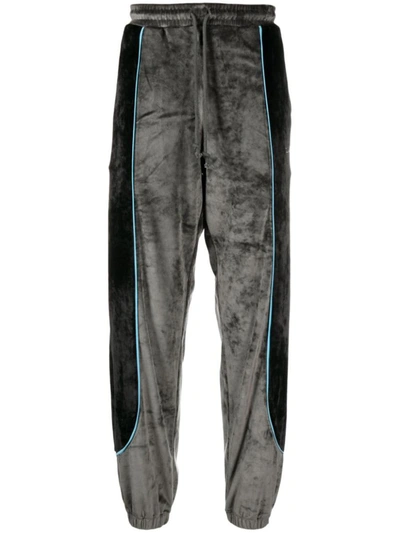 Shop Paccbet Velours Sports Trousers In Black