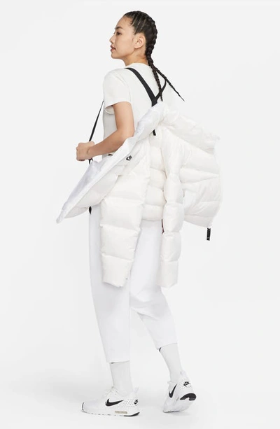 Shop Nike Sportswear City Therma-fit Down Puffer Jacket In White/ Black