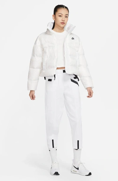 Shop Nike Sportswear City Therma-fit Down Puffer Jacket In White/ Black