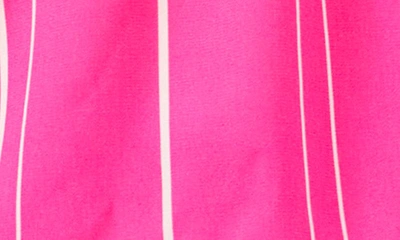 Shop Vince Camuto Off The Shoulder Stripe Blouse In Hot Pink