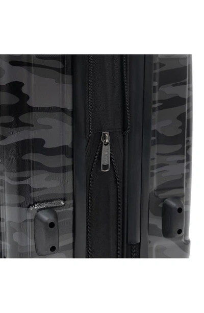 Shop Reaction Kenneth Cole Renegade 20-inch Expandable Hardside Carry-on Spinner Luggage In Black Camo