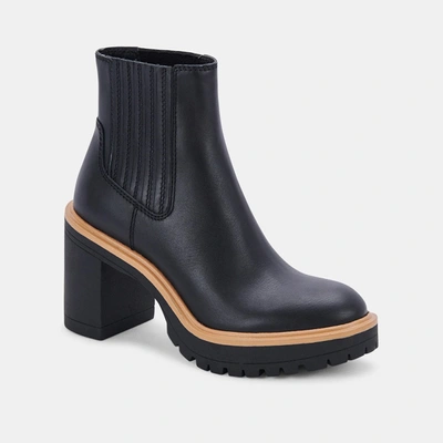 Shop Dolce Vita Caster H20 Booties In Onyx/black Leather