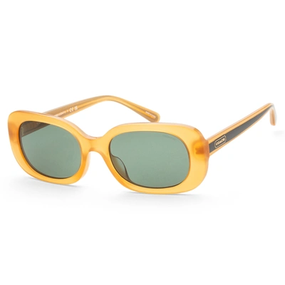 Shop Coach Women's 54 Mm Sunglasses In Yellow