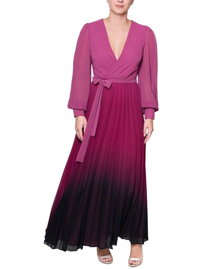 Shop Rachel Rachel Roy Plus Womens Ombre V-neck Maxi Dress In Pink