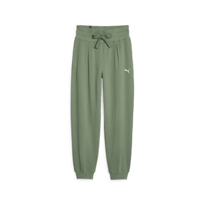 Shop Puma Women's Her High-waist Pants In Green