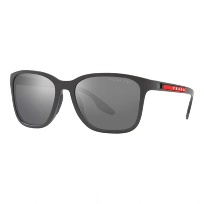 Shop Prada Men's 57mm Sunglasses In Black