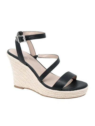 Shop Charles By Charles David Lightning Womens Faux Leather Strappy Espadrilles In Black