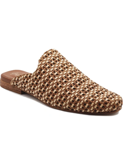Shop Kaanas Mustique Womens Slip On Round Toe Mules In Brown