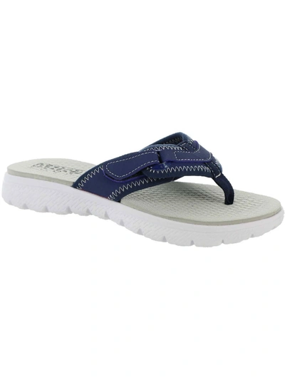 Shop Array Maya Womens Sandals Casual Flip-flops In Blue