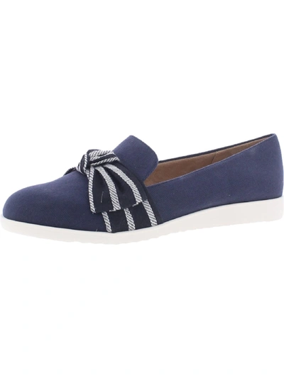 Shop Lifestride Zest Womens Bow Slip-on Loafers In Blue