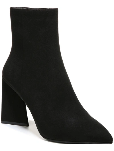 Shop Bar Iii Asyaf Womens Block Heel Pointed Toe Ankle Boots In Black