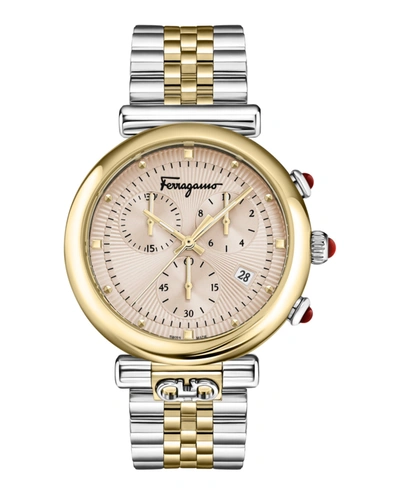 Shop Ferragamo Ora Bracelet Watch In Gold