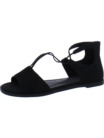 Shop Eileen Fisher Rose Womens Leather Open Toe Ankle Strap In Black