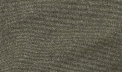 Berle Flat Front Modern Fit Gabardine Stretch Wool Trousers In Olive