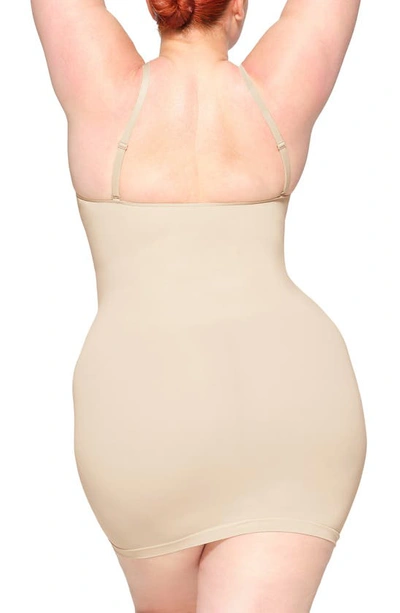 Shop Skims Seamless Sculpt Slipdress In Sand