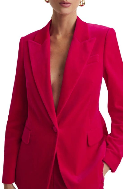 Shop Reiss Rosa One-button Blazer In Pink