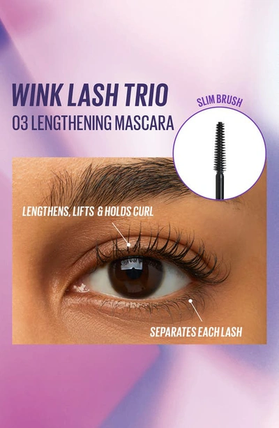Kaja Wink Lash Trio Mascara Clear, Black, Black 3x 0.26 oz/ 7.5g In Black