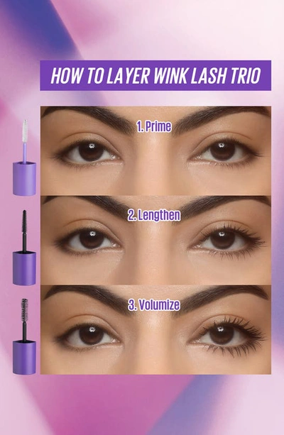 Kaja Wink Lash Trio Mascara Clear, Black, Black 3x 0.26 oz/ 7.5g In Black