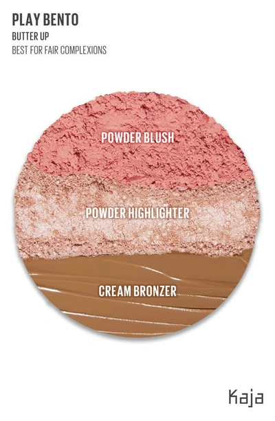 Kaja Face Bento Cream Bronzer, Powder Blush & Highlighter Sculpting Trio 01 Butter Up In Butter Up