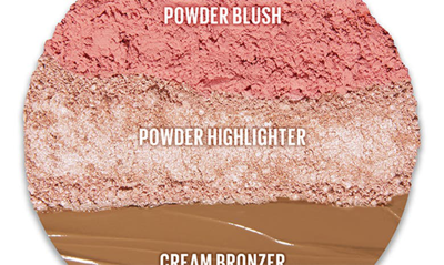 Kaja Face Bento Cream Bronzer, Powder Blush & Highlighter Sculpting Trio 01 Butter Up In Butter Up