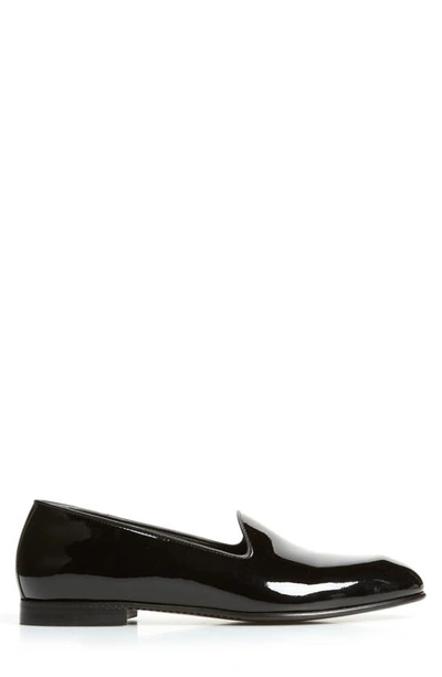 Zegna Chaussures Sans Lacets Gala En Cuir Noires In Black