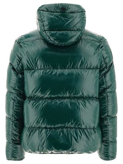 Shop Herno "gloss" Down Jacket In Green
