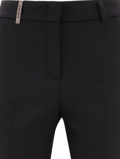 Shop Peserico "sign" Trousers In Black