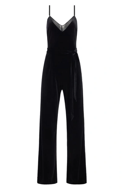 L Agence Emmett Cowl Neck Wide-leg Jumpsuit In Black