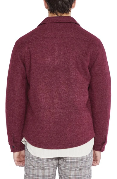 Shop Civil Society Knit Jacket In Mulberry