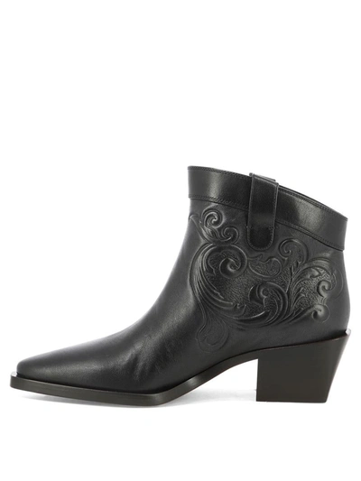 Shop Skorpios "alexandra Cordoba" Ankle Boots In Black