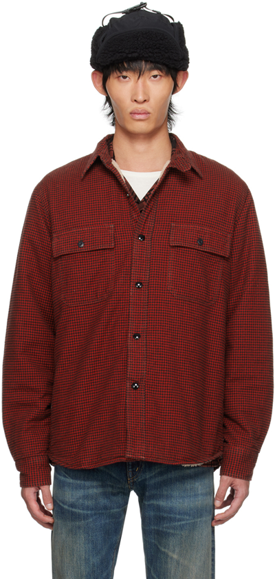 Shop Rrl Red & Black Check Shirt In Rl-663 Red/black