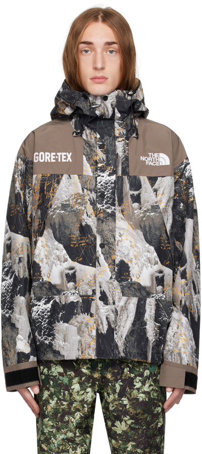 Shop The North Face Gray Gtx Mountain Jacket In Ox3 Tnf Black Conrad