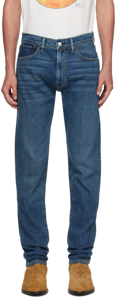 Shop Re/done Blue 60s Slim Jeans In 1 Year Wear