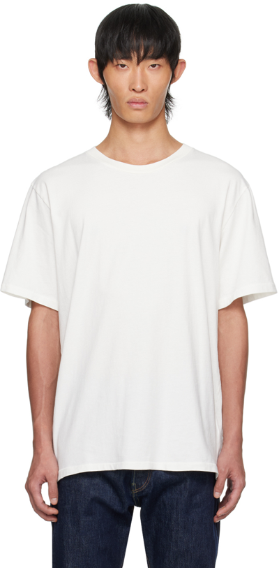 Re/done Short-sleeved Classic Tee In Old White