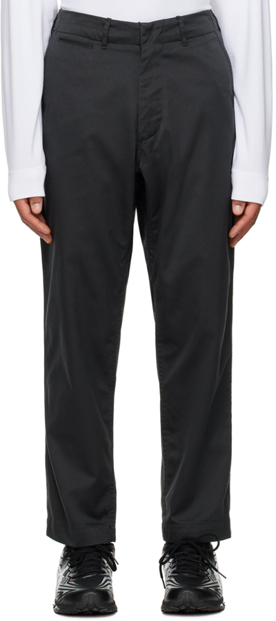 Shop Nanamica Gray Wide Trousers In H Gray