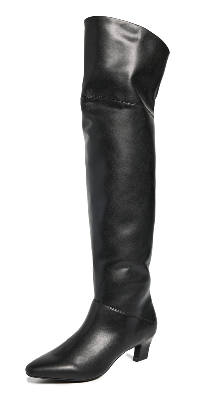 Shop Intentionally Blank Deluca Over The Knee Boots Black