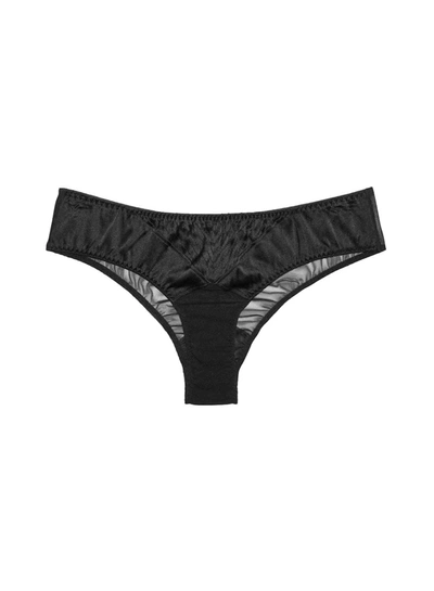 Shop Fleur Du Mal Top Stitch Bikini In Black