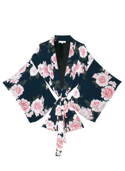 Fleur Du Mal Haori Kimono In Teal