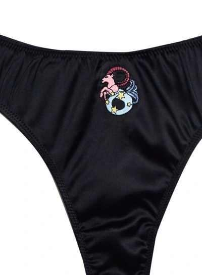 Shop Fleur Du Mal Capricorn Zodiac Thong