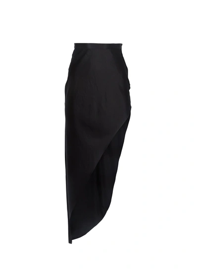 Shop Fleur Du Mal High Slit Skirt In Black